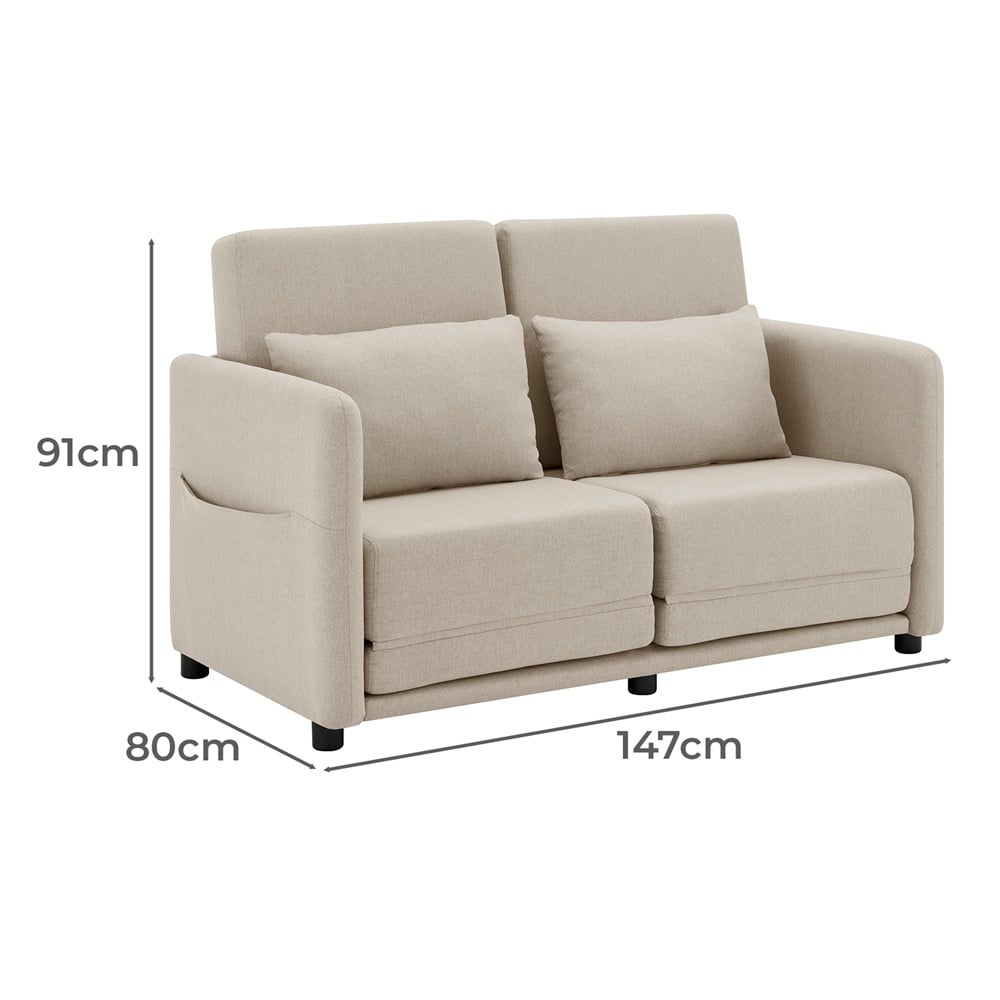 Kaia 2 Seater Double Sofa Bed