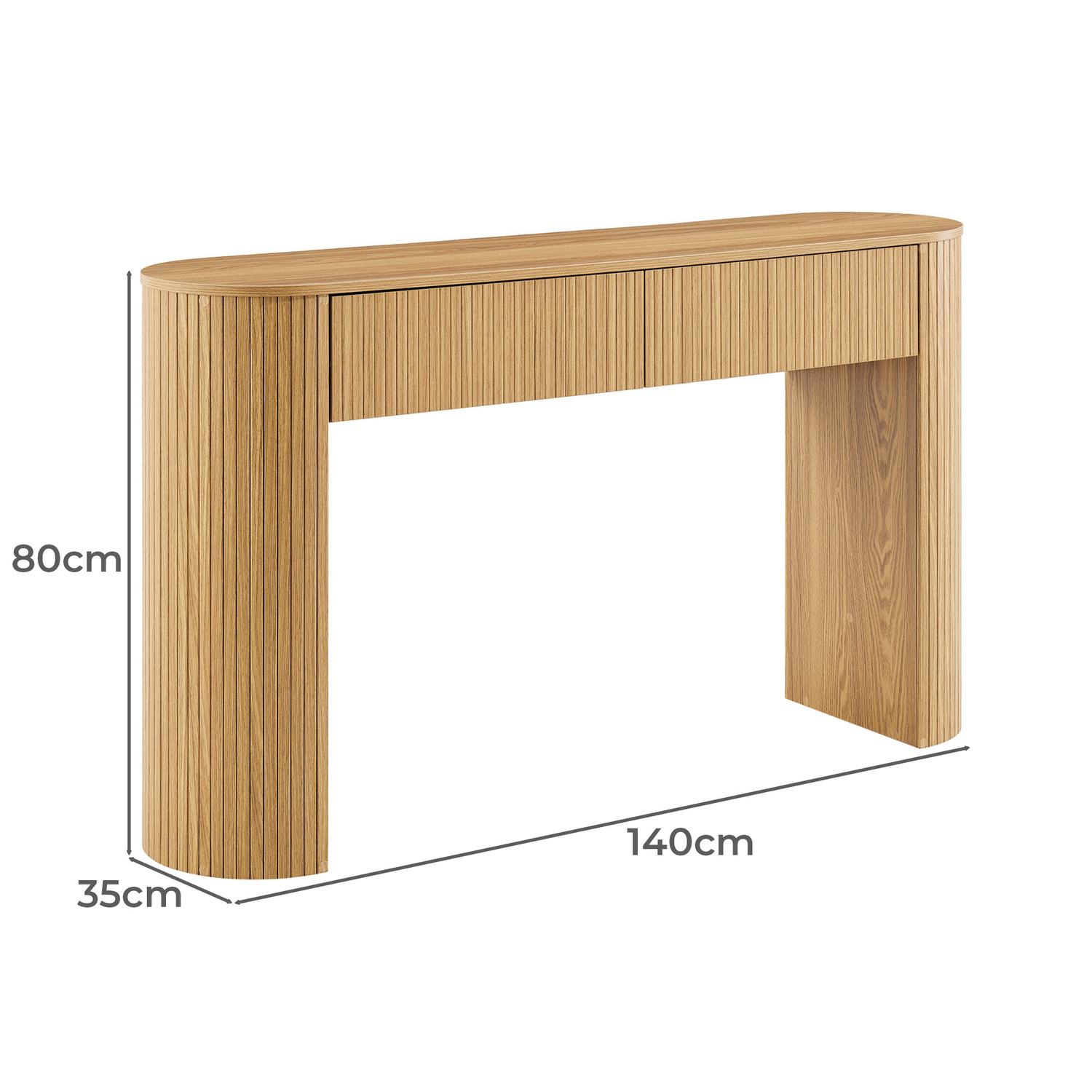 Keshet 2 Drawer Console Table