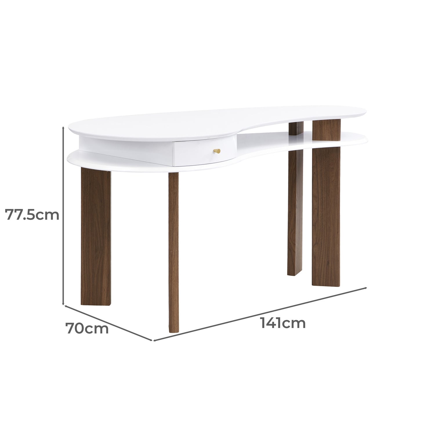 Motley 1 Drawer Study Desk