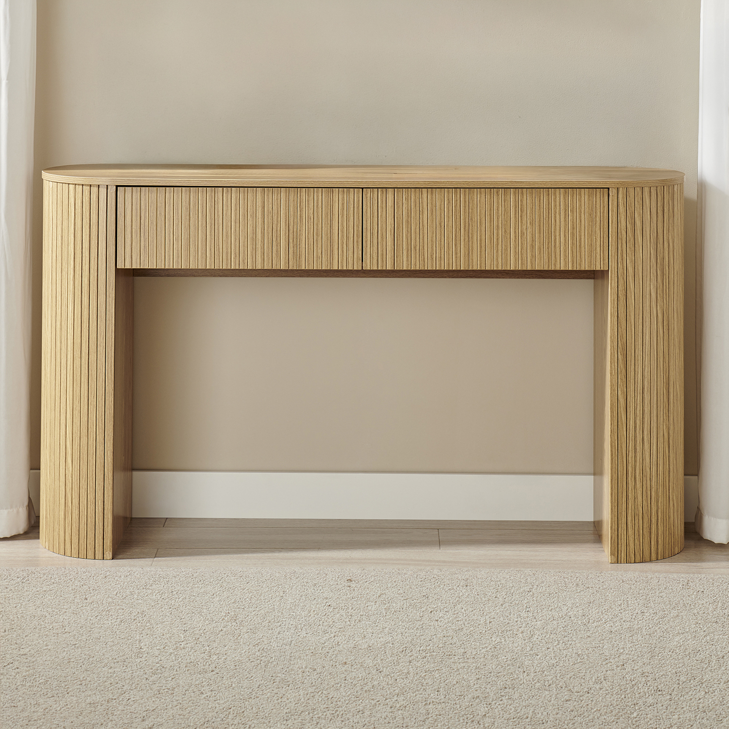 Keshet 2 Drawer Console Table