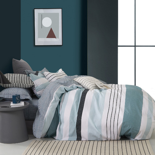 Nathan Cotton Reversible Quilt Cover Set