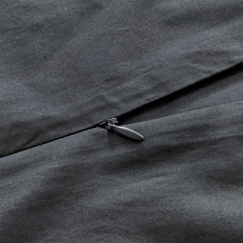 Charcoal Vintage Washed Cotton Quilt Cover Set