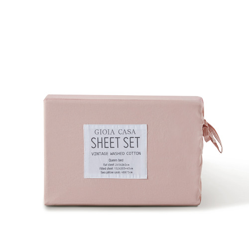 Vintage Washed Cotton Sheet Set