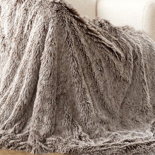 Elija Faux Fur Reversible Throw