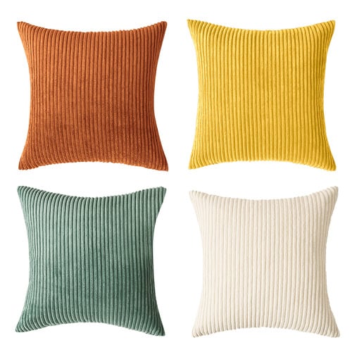 Ardian Square Corduroy Velvet Cushion Covers