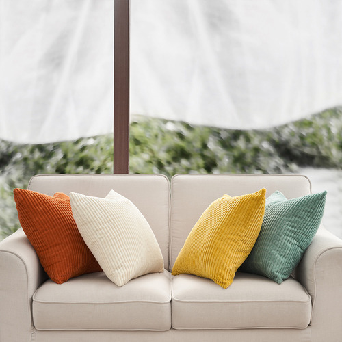 Ardian Square Corduroy Velvet Cushion Covers