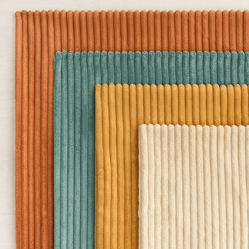 Ardian Square Corduroy Velvet Cushion Covers