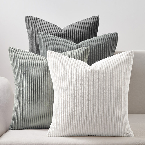 Ardian Square Corduroy Velvet Cushion Covers