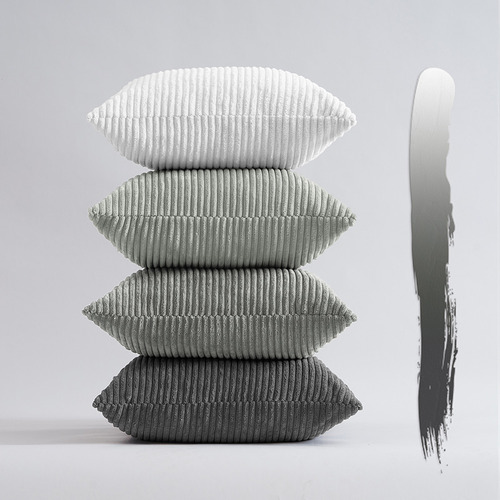 Ardian Square Corduroy Velvet Cushion Covers