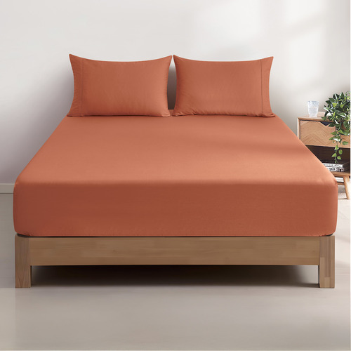Diona Vintage Washed Cotton Fitted Sheet Set