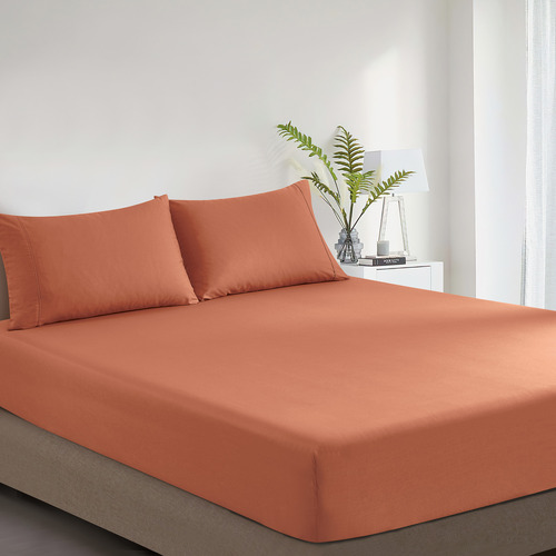Diona Vintage Washed Cotton Fitted Sheet Set