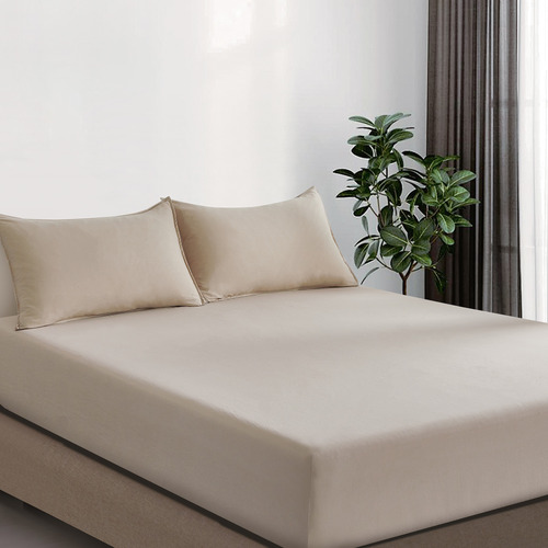 Nezza Vintage Washed Microfibre Fitted Sheet Set