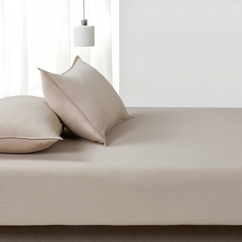 Nezza Vintage Washed Microfibre Fitted Sheet Set