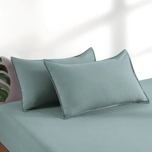 Nezza Vintage Washed Microfibre Fitted Sheet Set