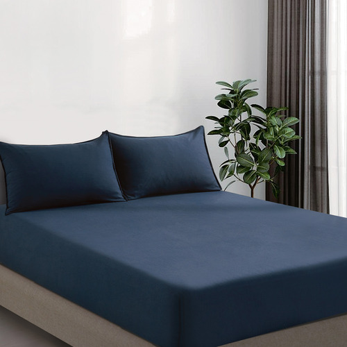Nezza Vintage Washed Microfibre Fitted Sheet Set