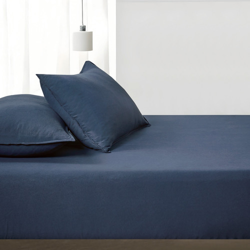 Nezza Vintage Washed Microfibre Fitted Sheet Set
