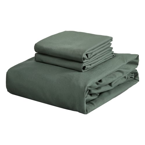 Nezza Vintage Washed Microfibre Fitted Sheet Set