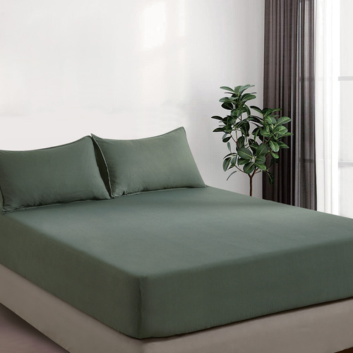 Nezza Vintage Washed Microfibre Fitted Sheet Set