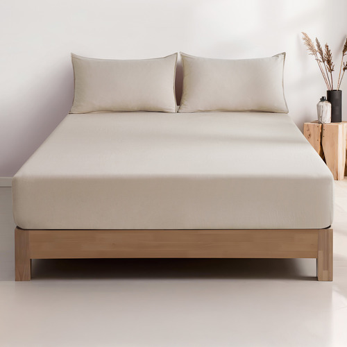 Nezza Vintage Washed Microfibre Fitted Sheet Set