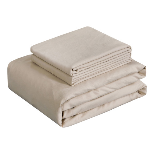 Nezza Vintage Washed Microfibre Fitted Sheet Set