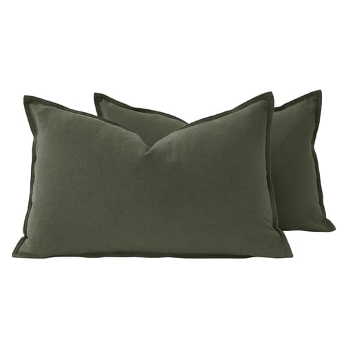 Pipetio Lumbar Linen Cushion Covers