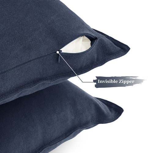 Pipetio Square Linen Cushion Covers