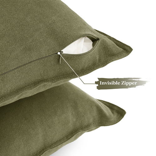 Pipetio Square Linen Cushion Covers