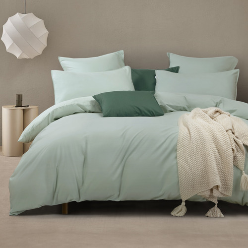 Sage Blanche Cotton Quilt Cover Set