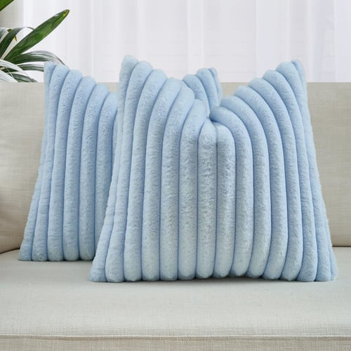 Vavoca Embossed Faux Fur Cushion Covers