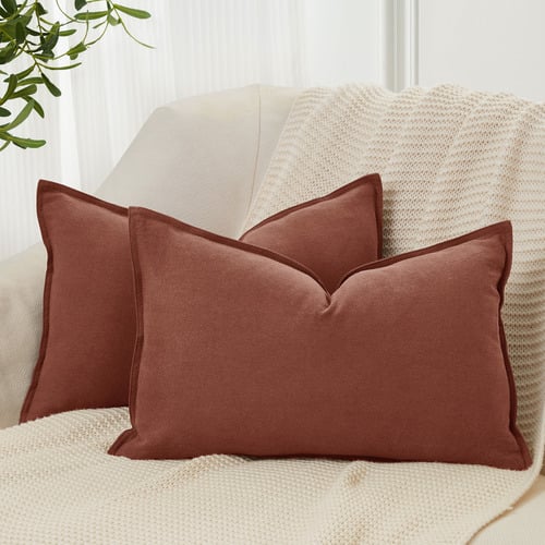 Pipetio Linen & Cotton Lumbar Cushion Covers