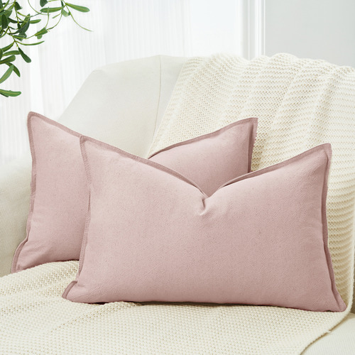 Pipetio Linen & Cotton Lumbar Cushion Covers