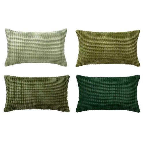 4 Piece Briselle Corn Grain Velvet Cushion Cover Set