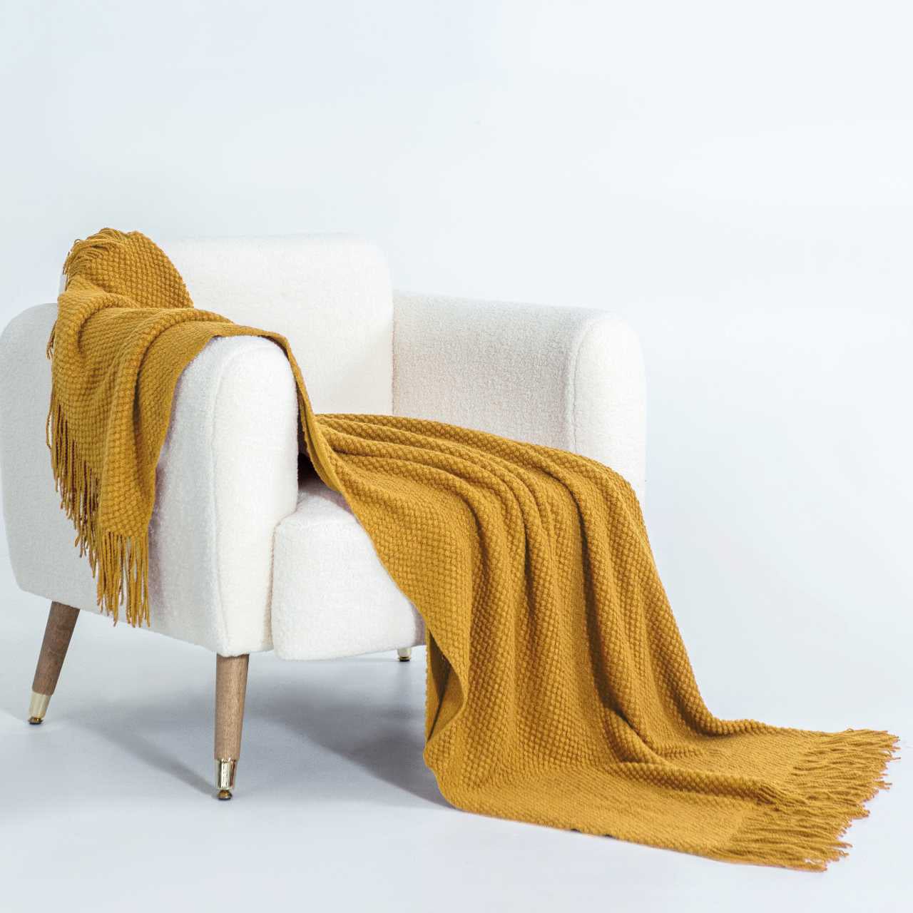 Fassett Knitted Throw