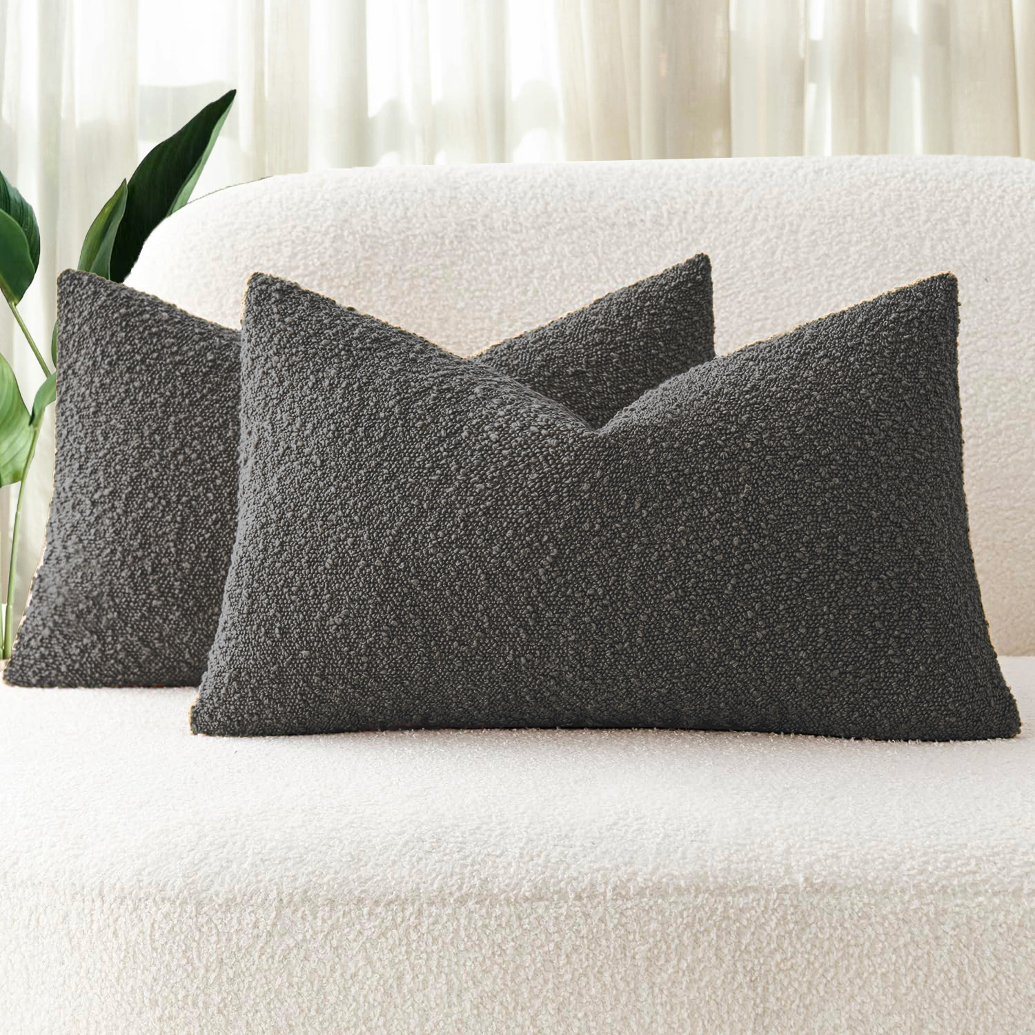 Berryl Rectangular Boucle Cushion Covers