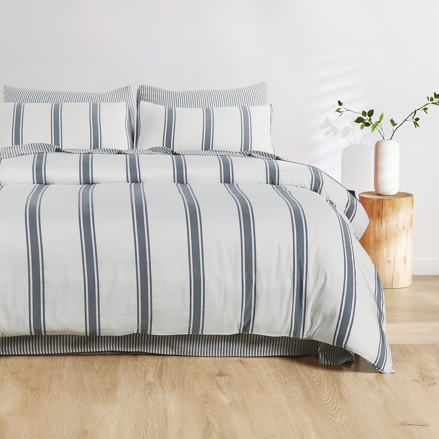 Sora Yarn-Dyed Quilt Cover Set