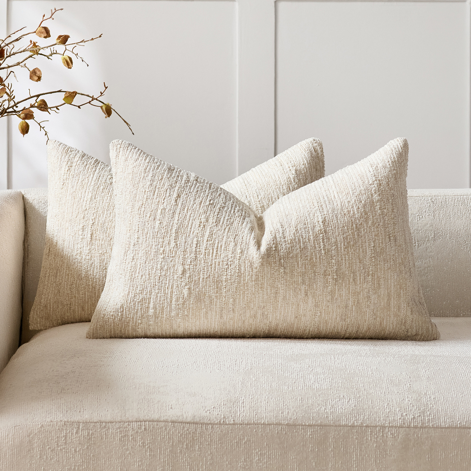Greta Rectangular Boucle Cushion Covers