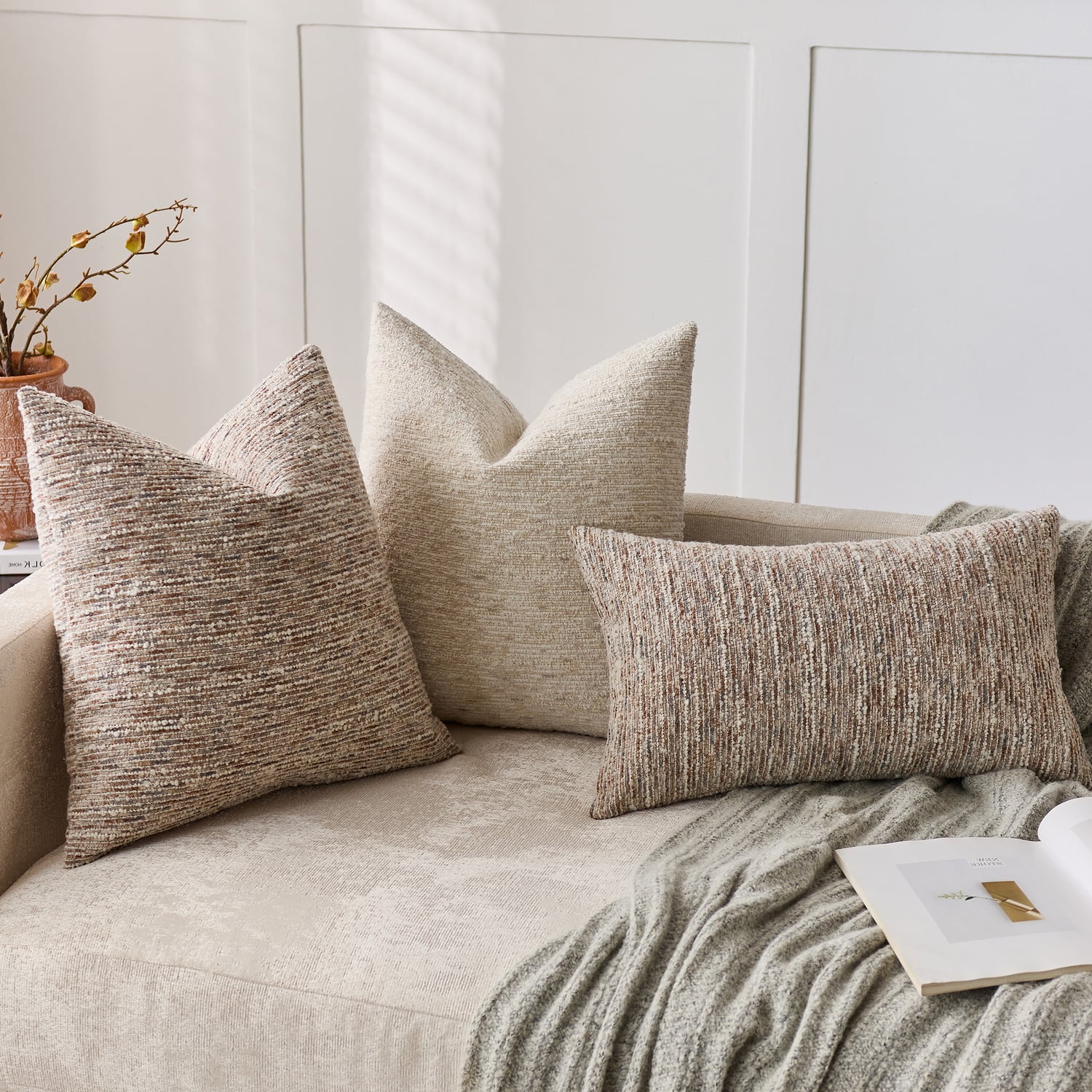 Greta Boucle Cushion Covers