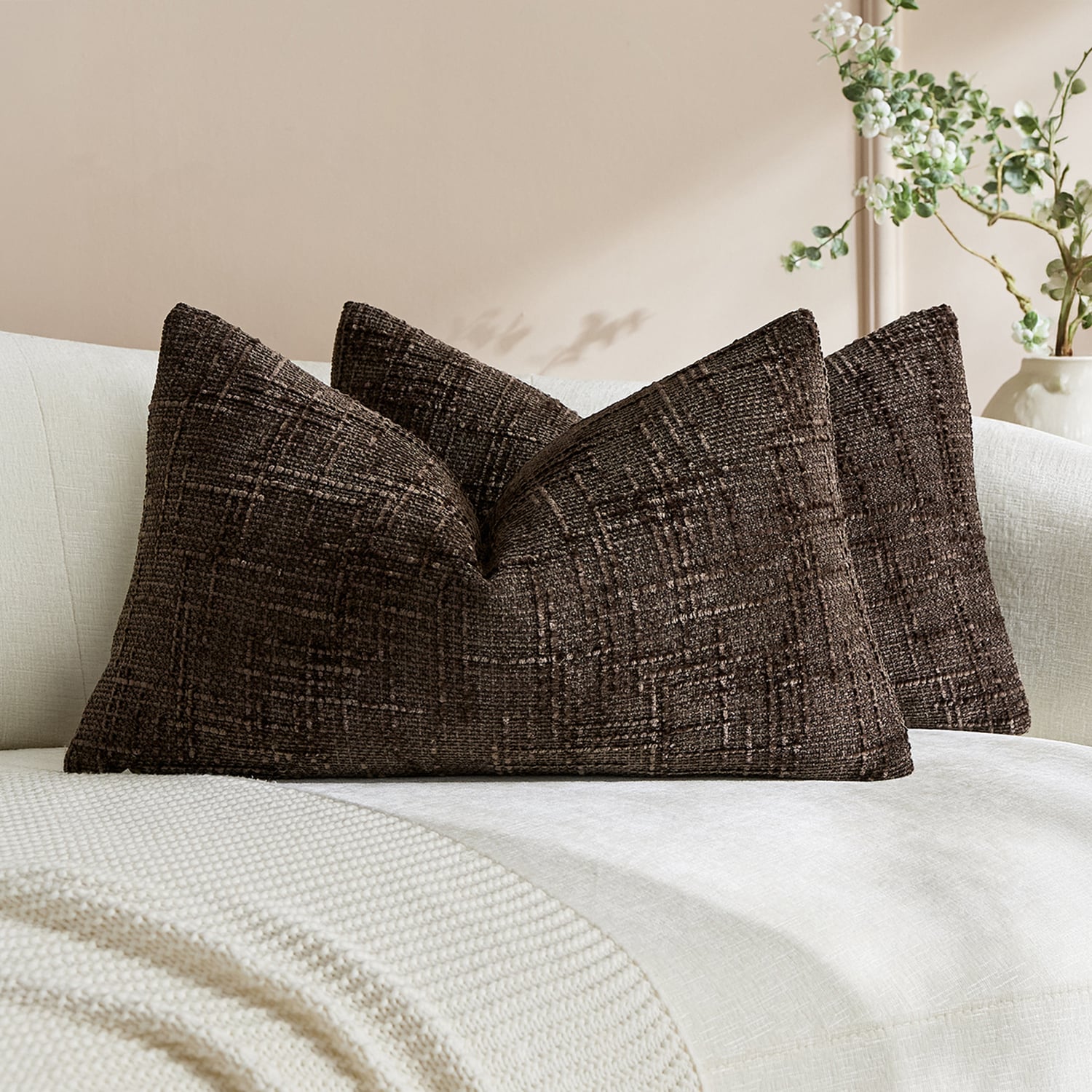 Caitlyn Rectangular Chenille Cushion Covers