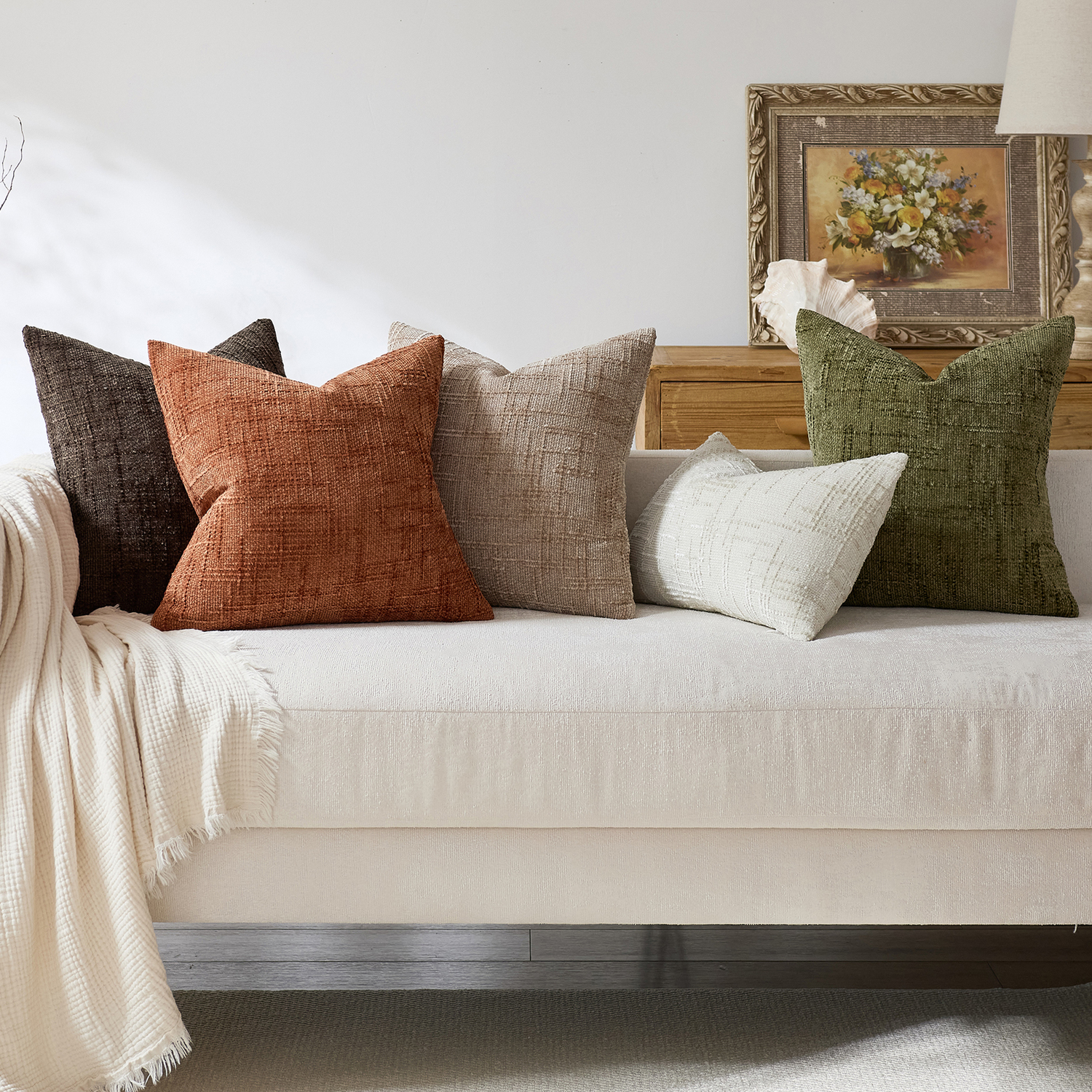Caitlyn Chenille Cushion Covers