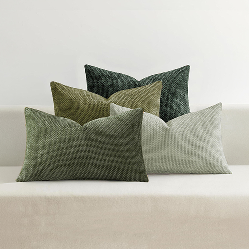 4 Piece Kenzie Chenille Rectangular Cushion Covers