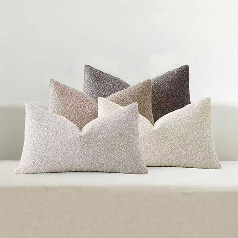 4 Piece Lyra Boucle Rectangular Cushion Covers