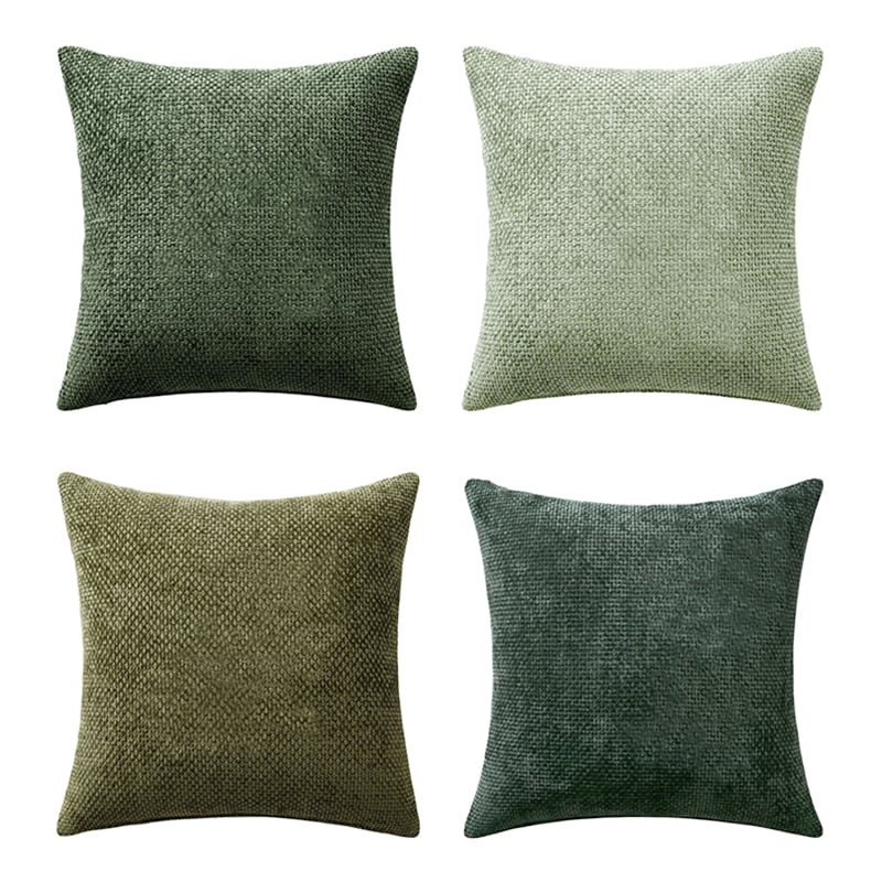 4 Piece Kenzie Chenille Cushion Covers