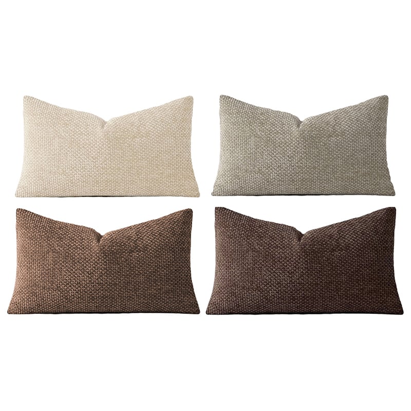 4 Piece Kenzie Chenille Rectangular Cushion Covers