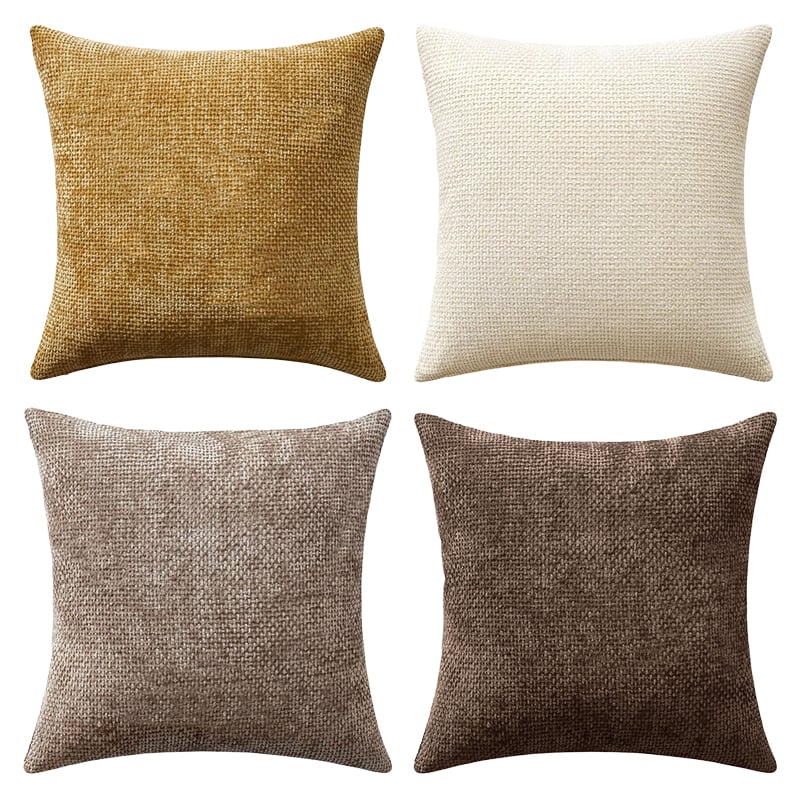 4 Piece Kenzie Chenille Cushion Covers