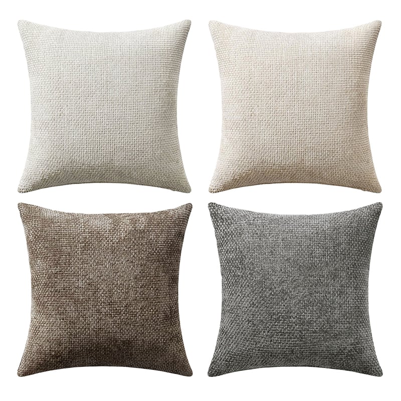 4 Piece Kenzie Chenille Cushion Covers