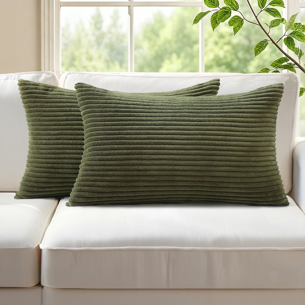 Gracie Corduroy Rectangular Cushion Covers
