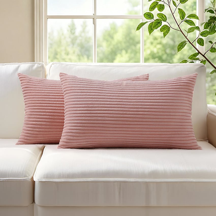 Gracie Corduroy Rectangular Cushion Covers