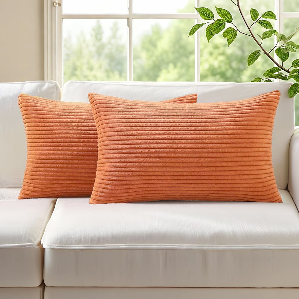 Gracie Corduroy Rectangular Cushion Covers