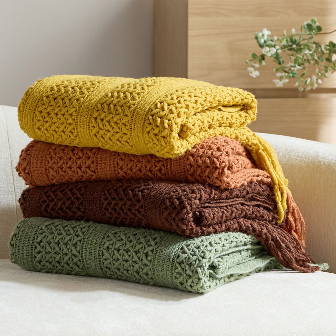 Xenia Knitted Throw