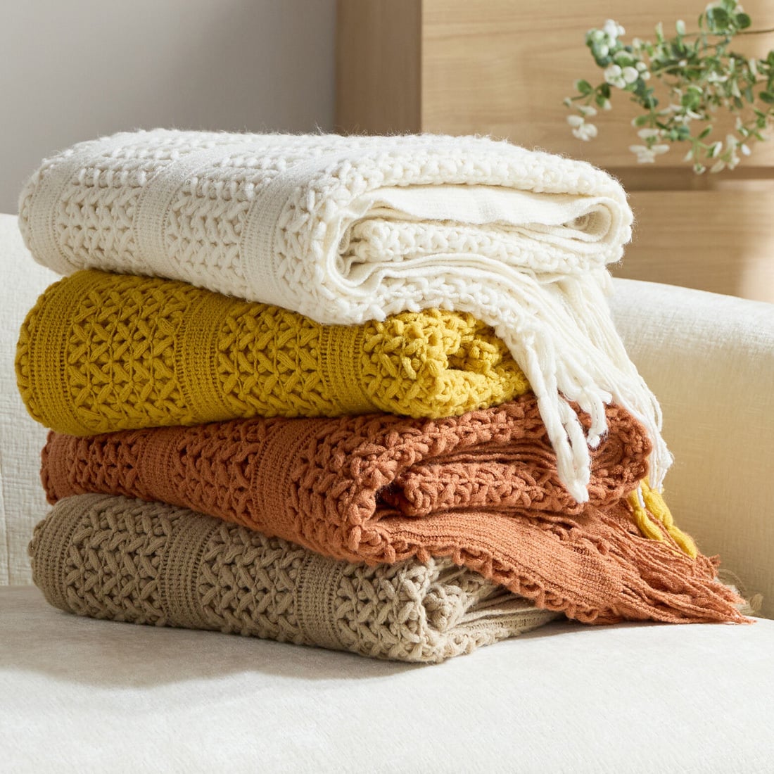 Xenia Knitted Throw